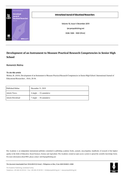 ijers|Development of an Instrument to Measure Practical Research .